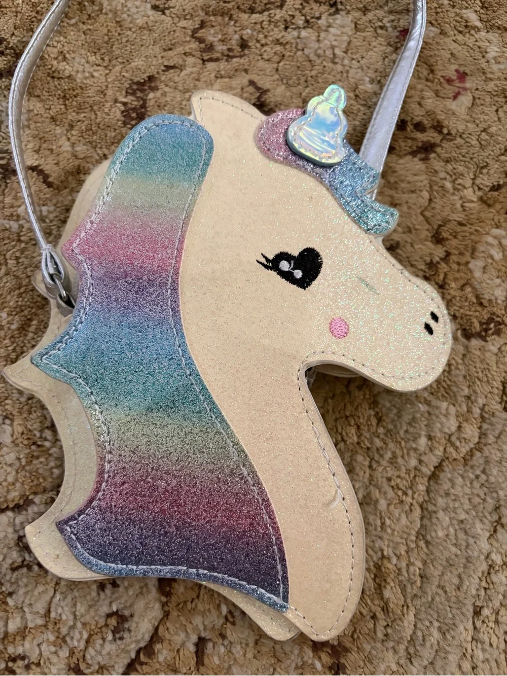 Cappeli Kids Unicorn Crossbody Bag in Pastel Rainbow one flaw see pics gifts